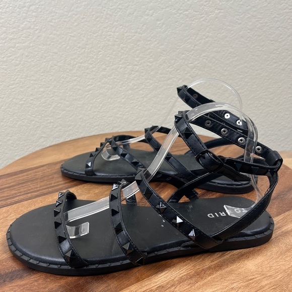 Torrid Women’s Size 9.5WW Black Studded Strappy Gladiator Sandals - Picture 7 of 13